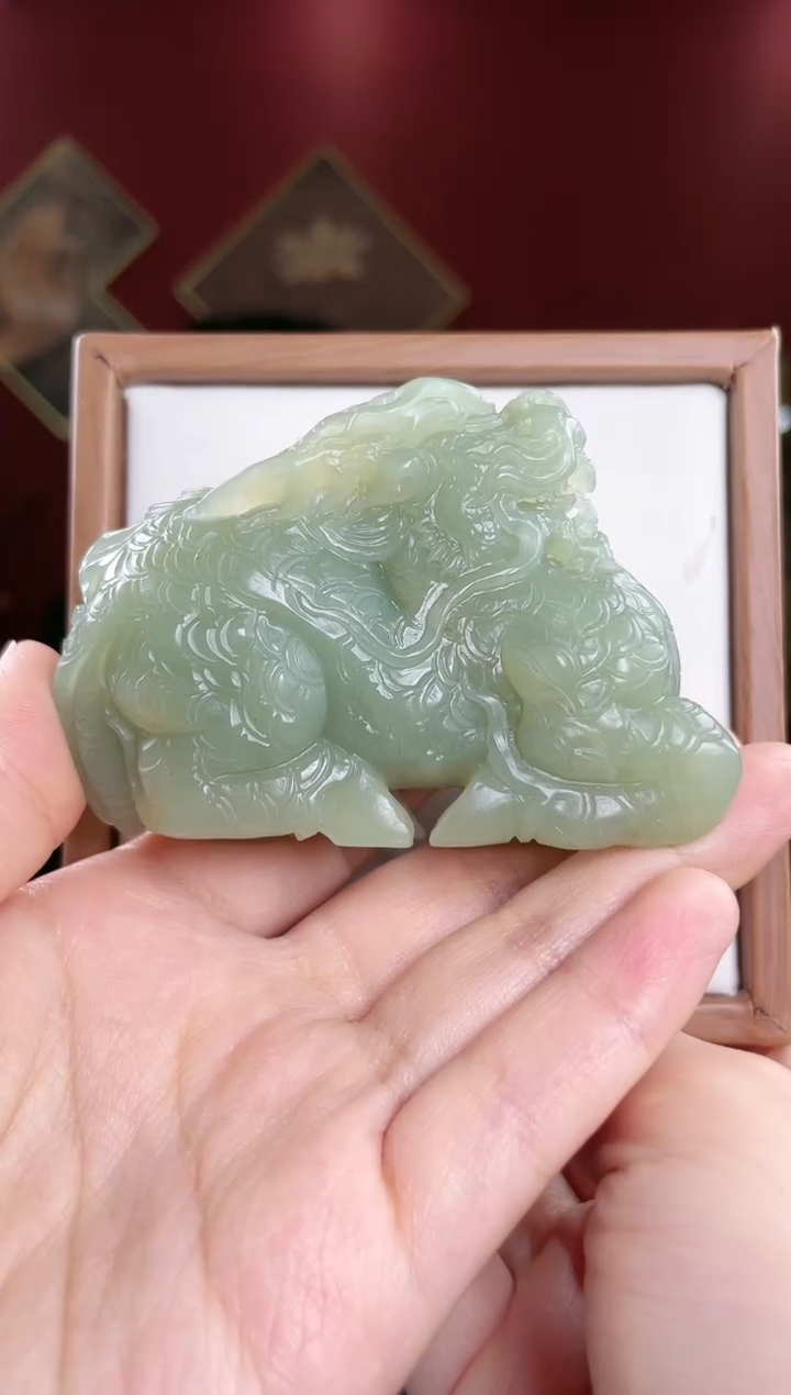 【闪购商品】和田玉摆件未镶嵌麒麟