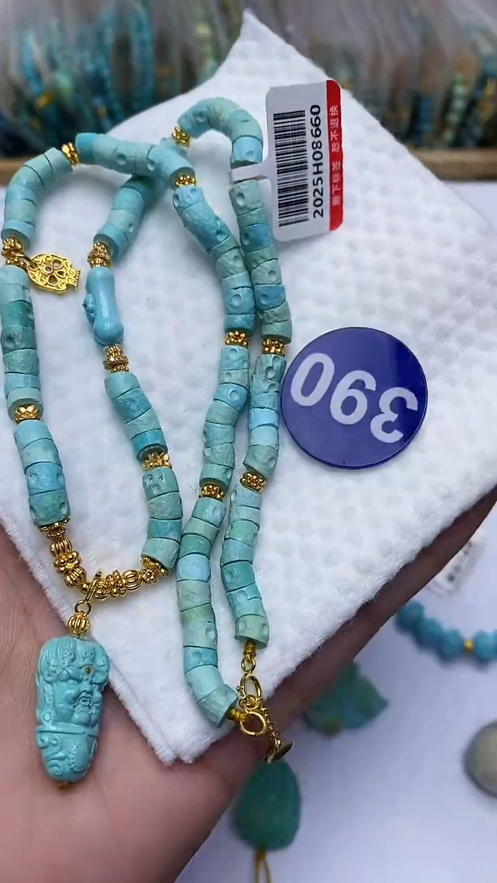 【闪购商品】绿松石项链银S925镶嵌390