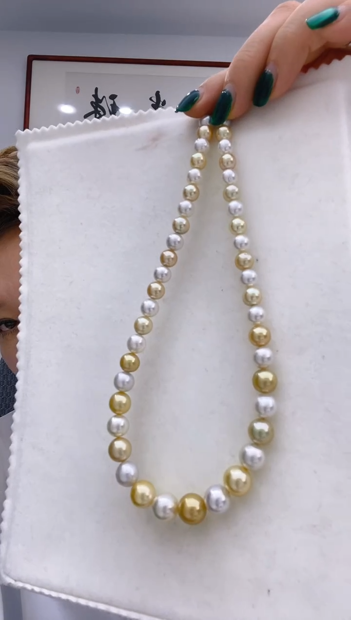 【闪购商品】海水珍珠项链未镶嵌125 7.5-10.5mm