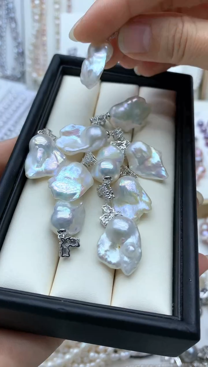 【闪购商品】淡水珍珠吊坠(不含链)未镶嵌多样性发其一非无暇