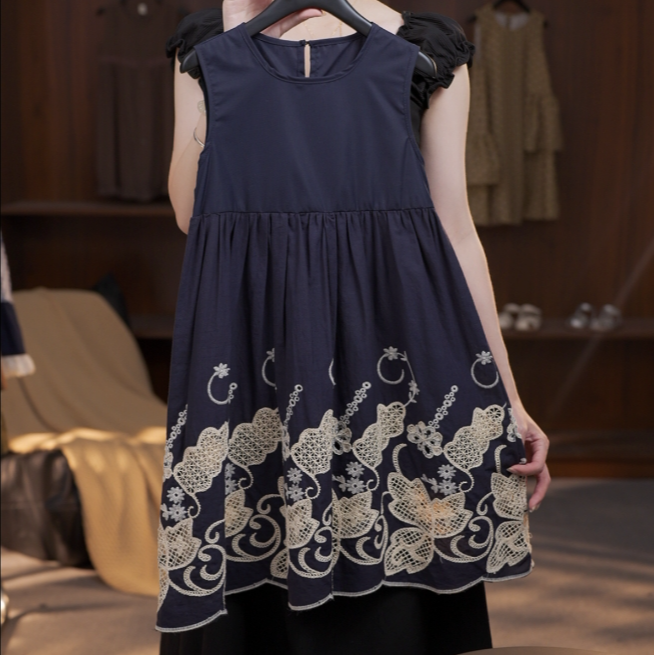 2025【J】夏季女童纯棉小众时尚气百搭质宽松洋气新款连衣裙251281