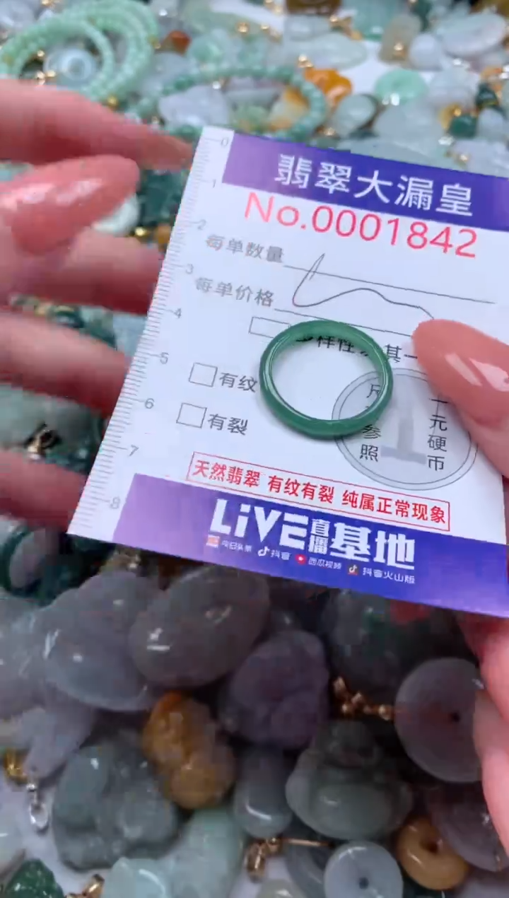 翡翠未镶嵌吊坠(不含链)1842