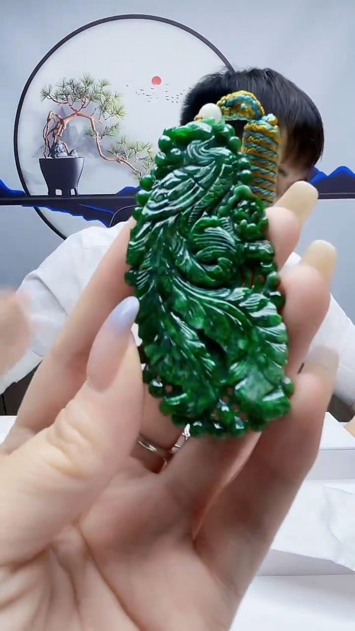 未镶嵌定制翡翠毛货-挂件44