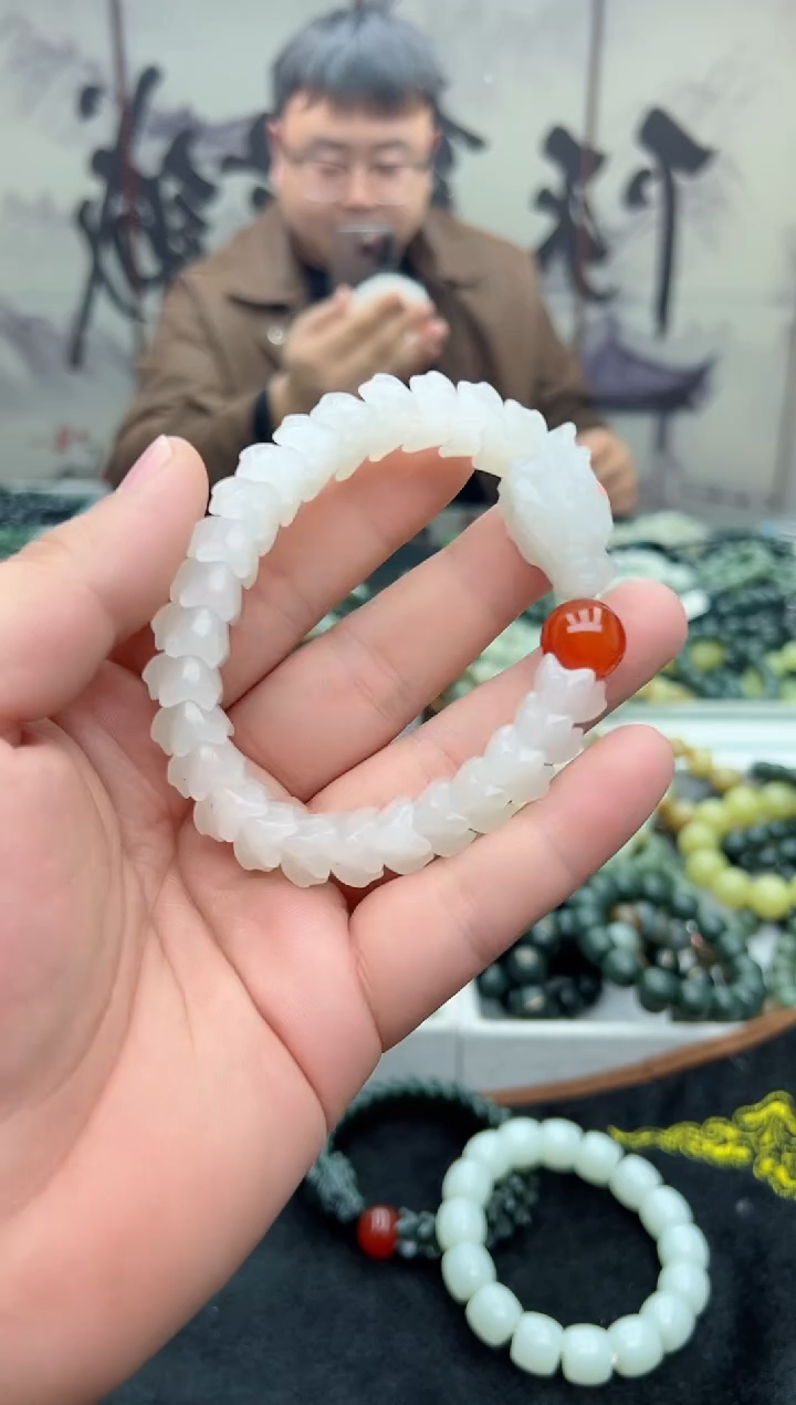【闪购商品】和田玉手串未镶嵌青海野牛沟