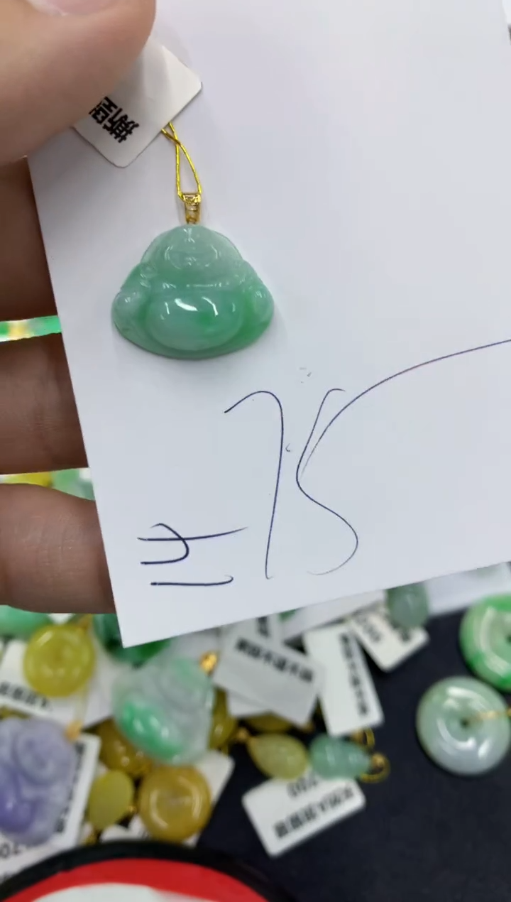 【闪购商品】翡翠颈饰18K金镶嵌号链接1111111111