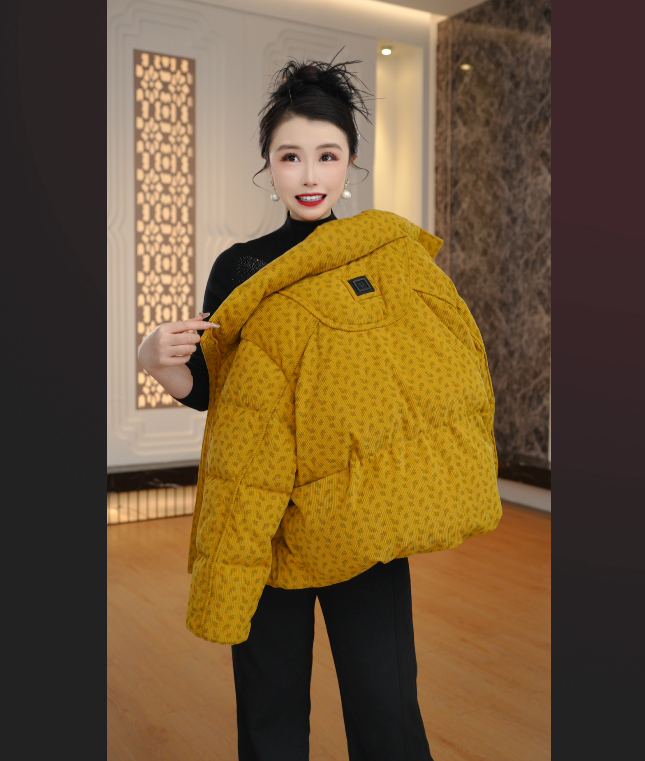 时尚流行厚款羽绒服2025冬季新款宽松舒适保暖外套