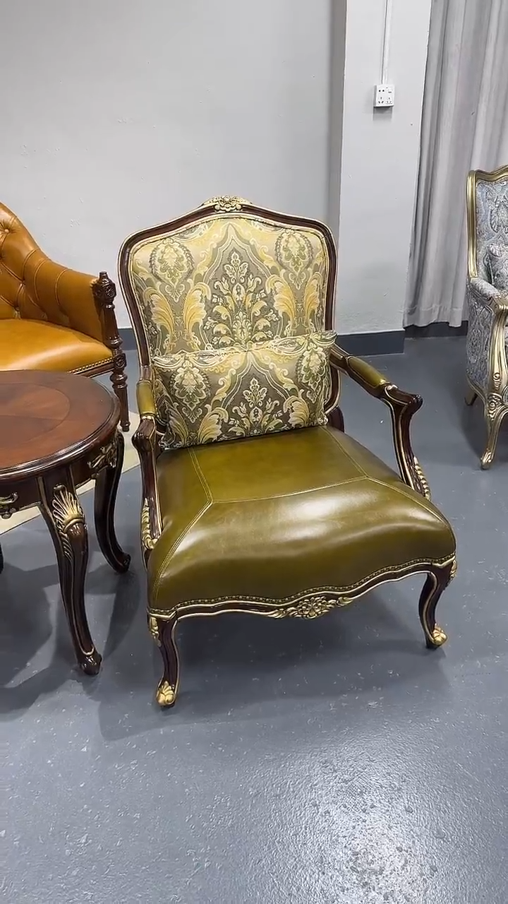 榉木实木沙发椅单人椅