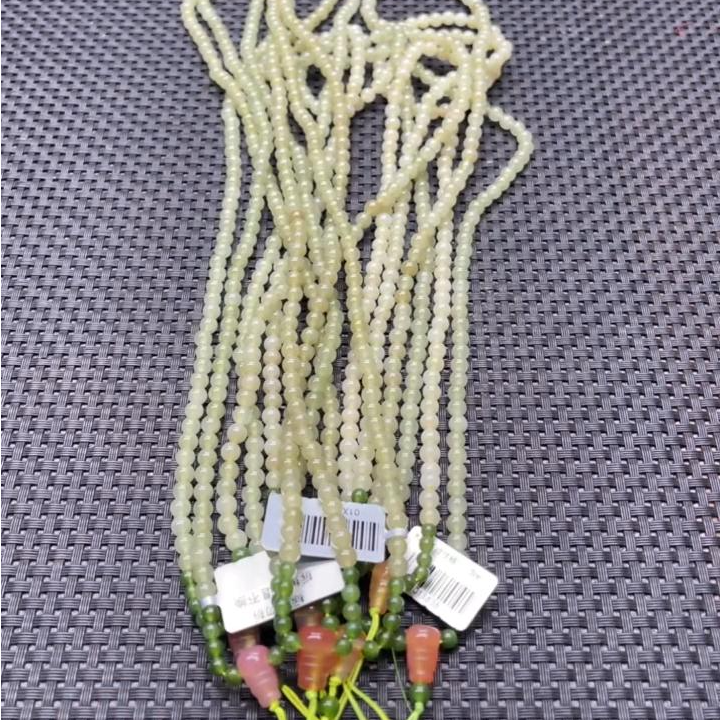 【新疆和田玉老郑】和田玉项链 约5mm 多样性发1件 636