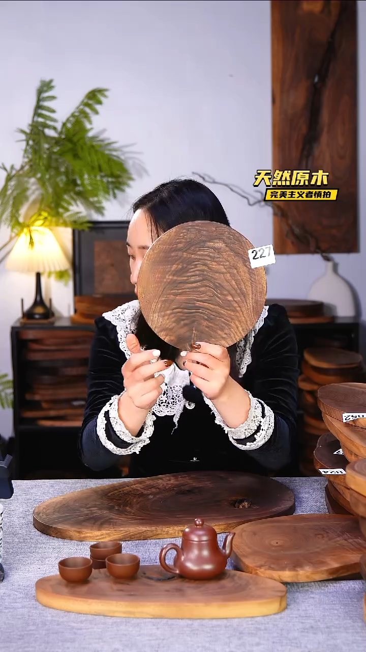 木北美黑胡桃原木.干裂疤结不属于商品质量问题完美主义者慎拍