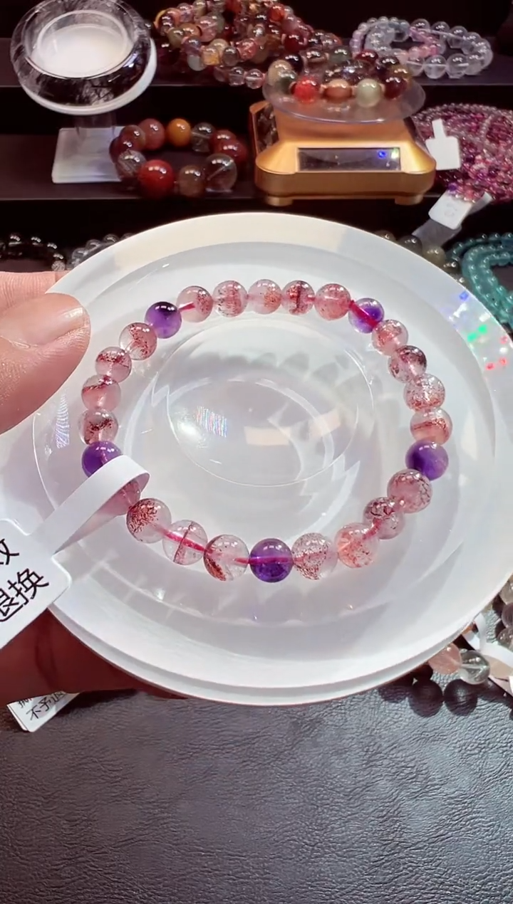 水晶手链未镶嵌是**鸭258