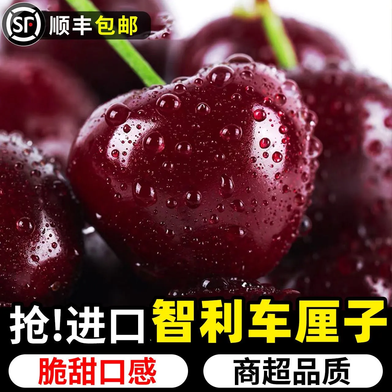 【5斤原箱 明日到】智利进口车厘子新鲜水果脆甜1-2JD当季海运内附果径卡桑提娜樱桃智利桑提娜樱桃智利共和国