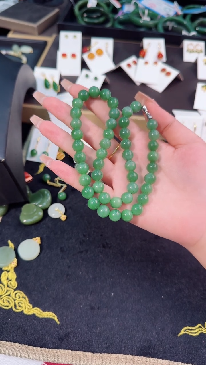 【闪购商品】和田玉（碧玉）未镶嵌妈妈链10+一条