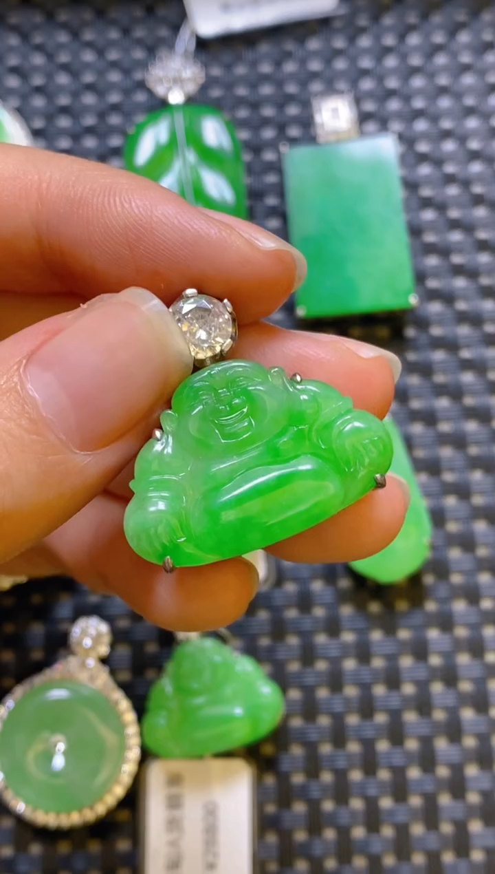 【闪购商品】翡翠颈饰银S925镶嵌吊坠