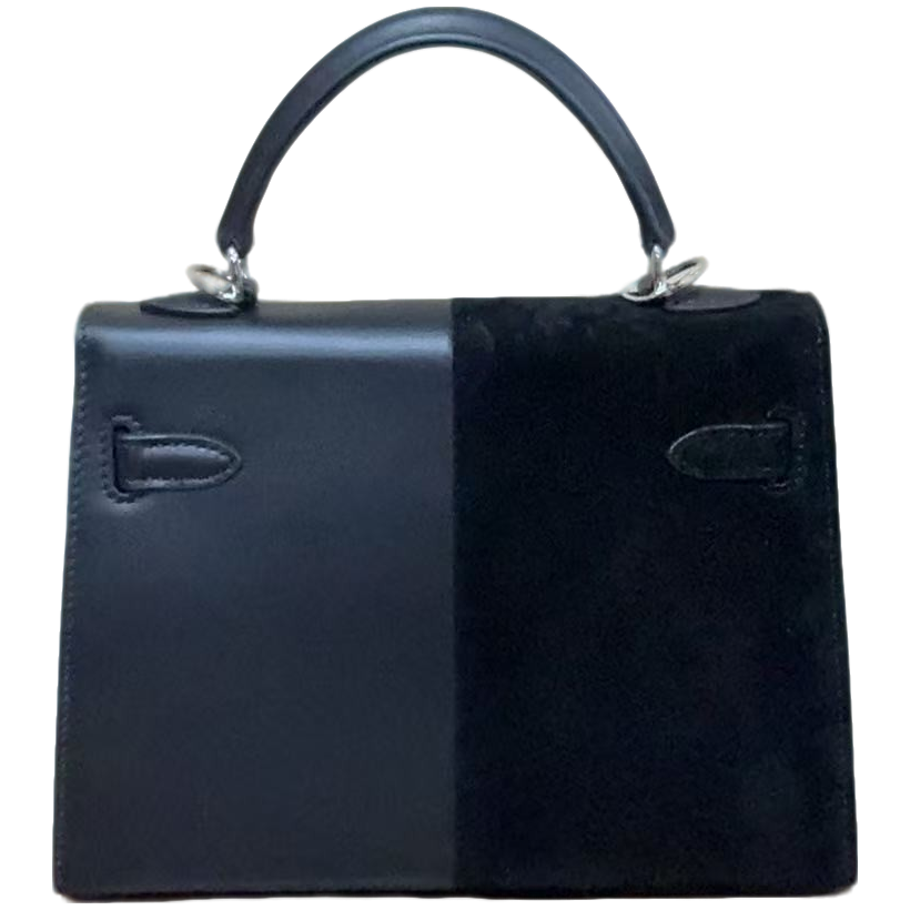 TOLEX2025新款手工时尚百搭拼接女包黑色22cm