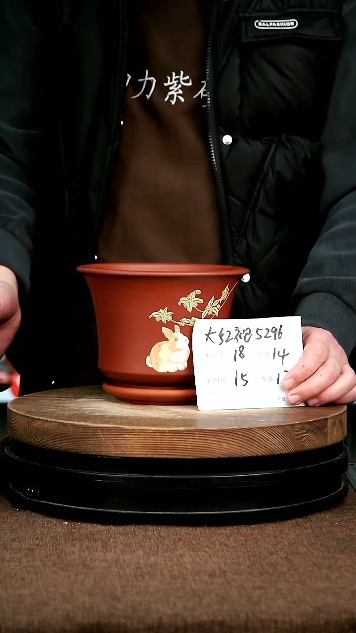 紫砂花盆花卉园艺5296+Z