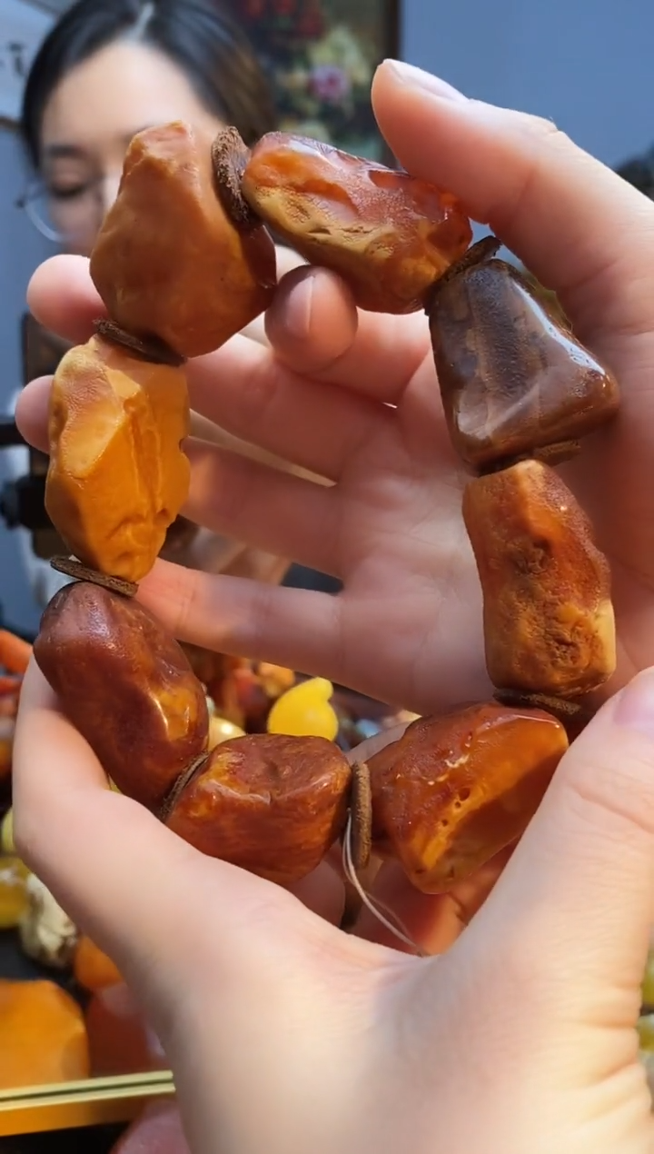 手链琥珀未镶嵌手串