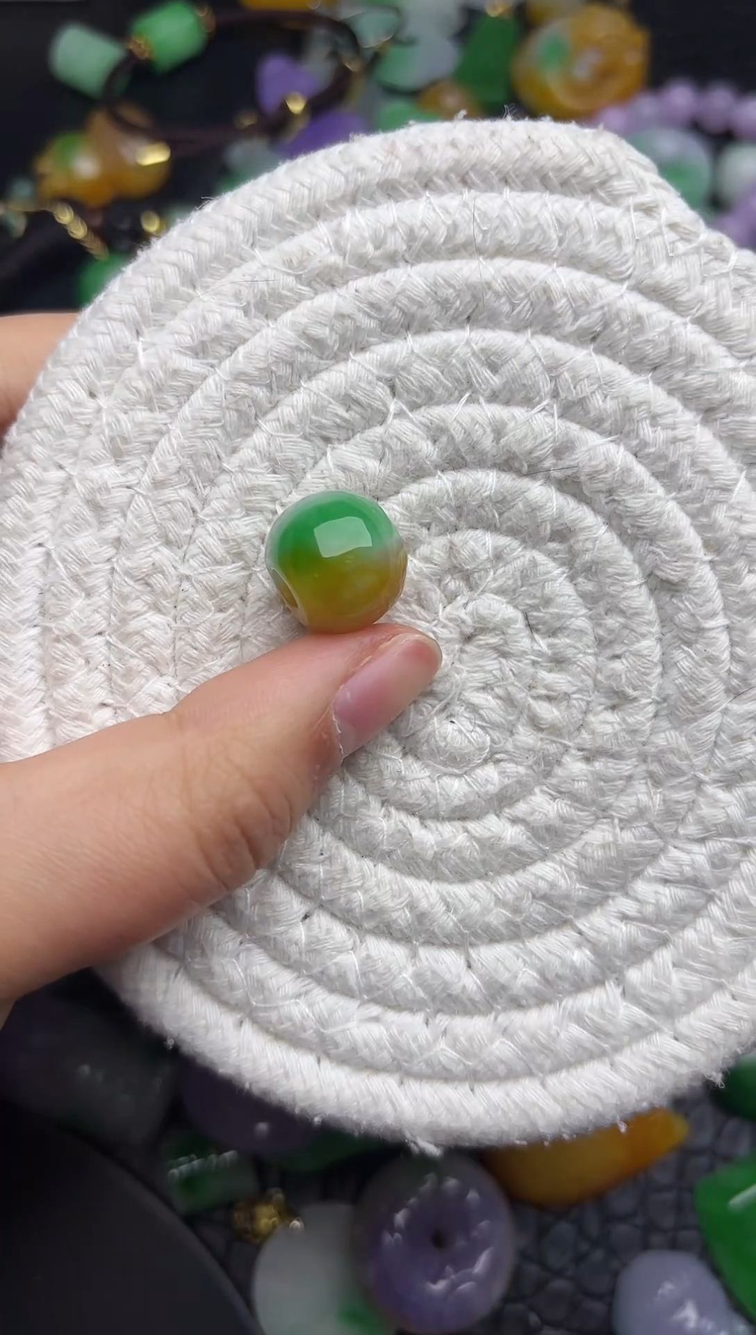 颈饰未镶嵌翡翠缅甸翡翠吊坠