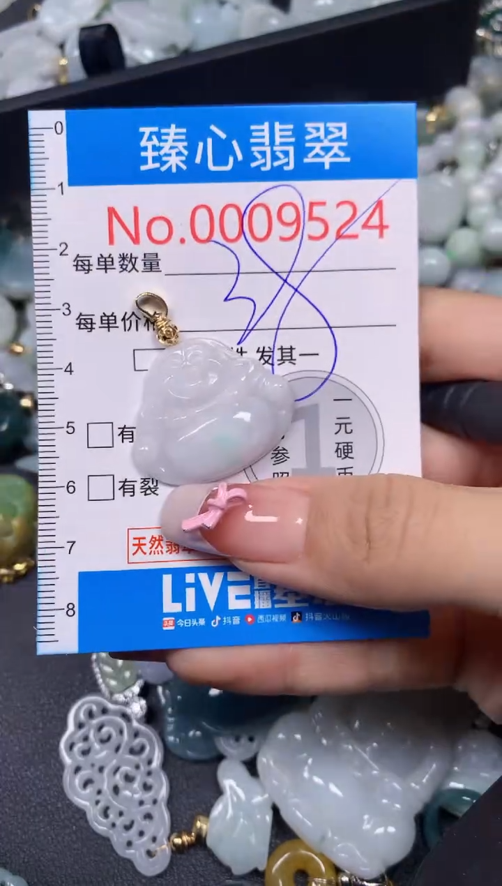 【闪购商品】翡翠颈饰未镶嵌含绳0009524