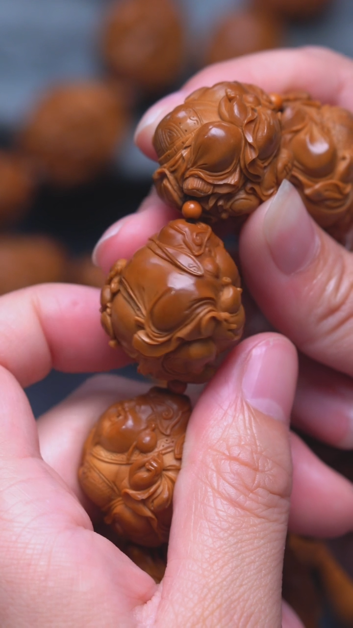 橄榄核手串/手链童子财神