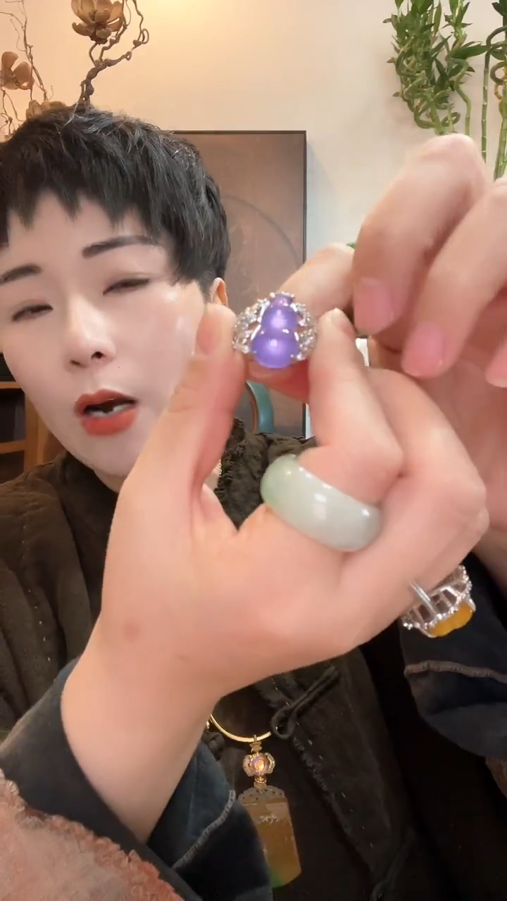 合金戒指翡翠821