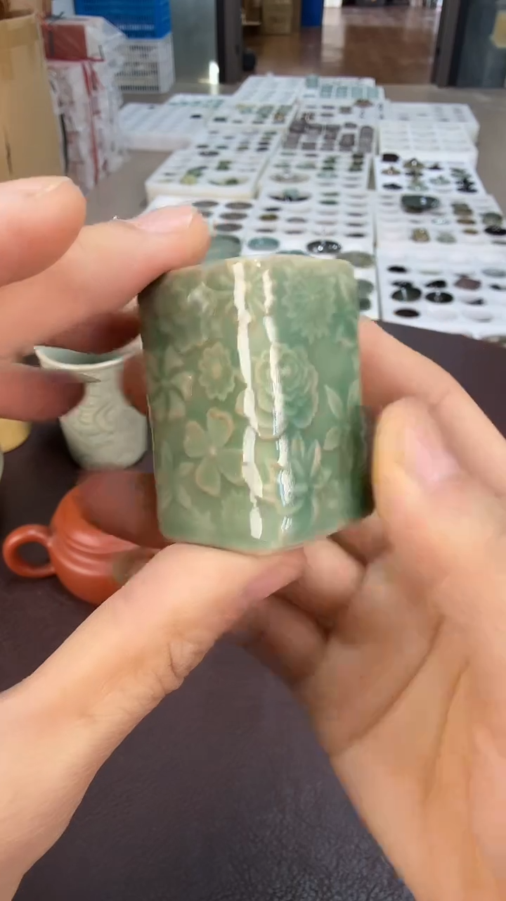 青瓷手工茶器包邮不带礼盒