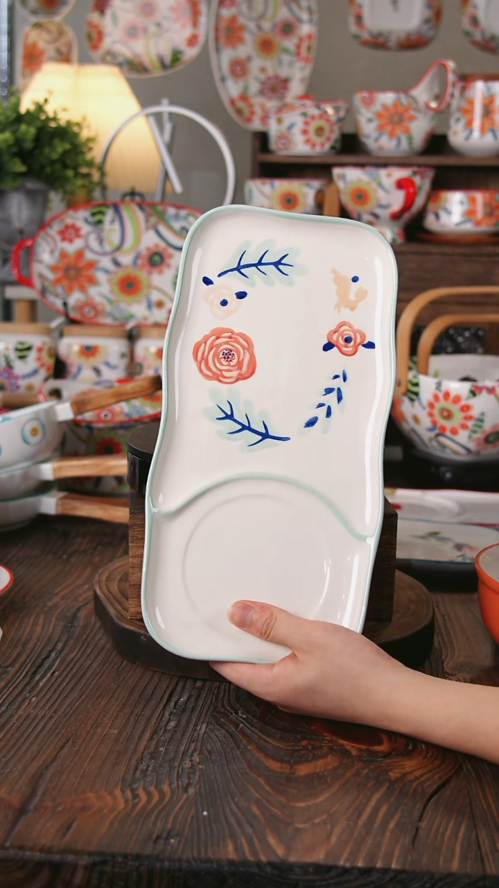 碗北欧风创意一人食餐具套装碗盘单人用盘个性水果沙拉碗家用盛夏