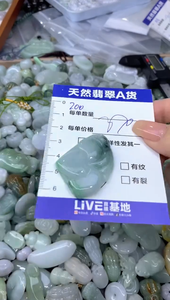 颈饰未镶嵌翡翠天然翡翠A货批量多样性发一件