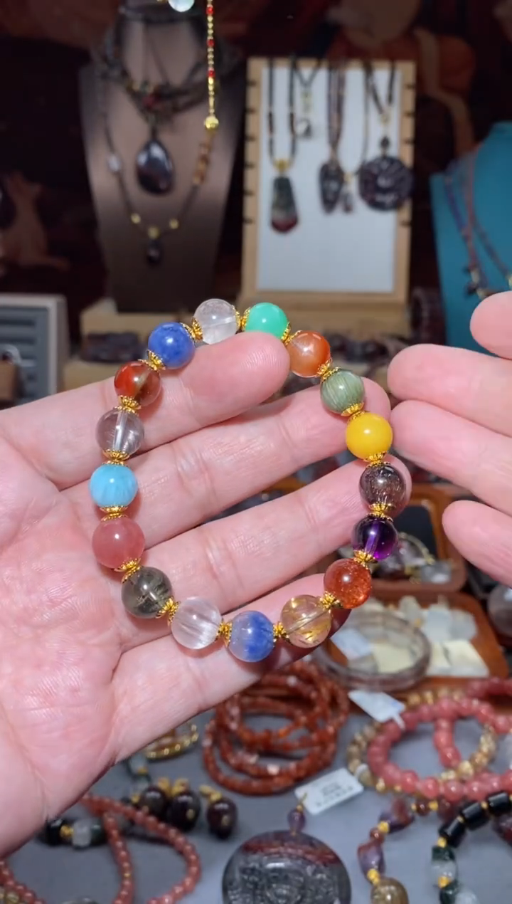 【闪购商品】水晶多宝手串未镶嵌多样性发一条