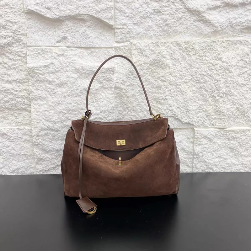 【Yì CHEN】SLBL-549-1-磨砂咖啡 简约时尚女士新款轻奢单肩斜跨包