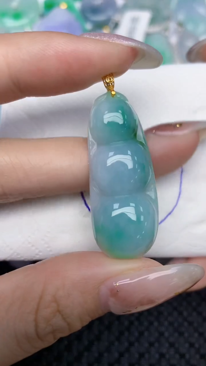 颈饰未镶嵌翡翠天然缅甸翡翠a货百元以上9元证书费自理