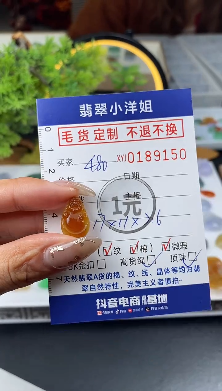 【闪购商品】定制翡翠未镶嵌毛货商品 不退换/9150