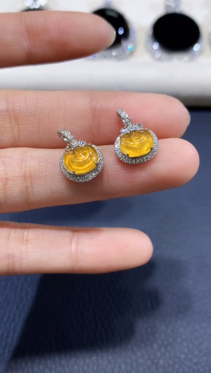 18K金镶嵌定制翡翠A14 多样性发货一件 不退换