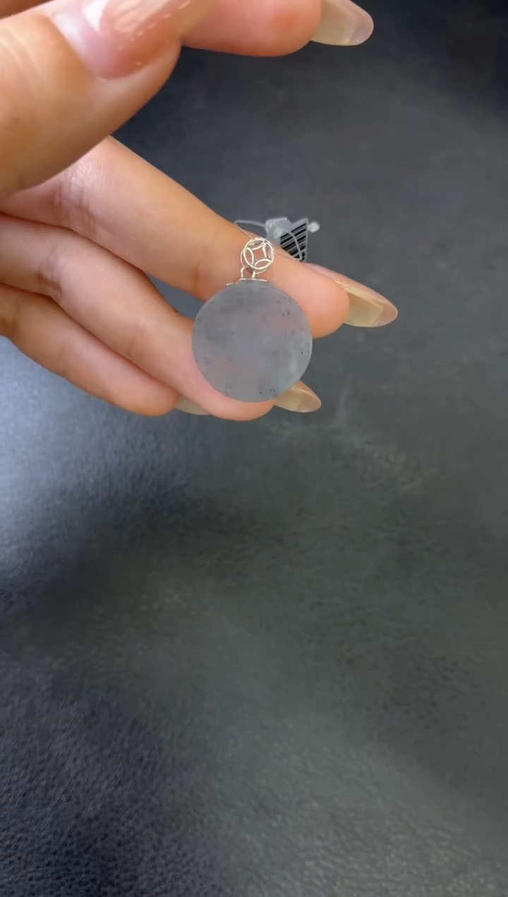 吊坠(不含链)18K金镶嵌翡翠吊坠 多样性发一件