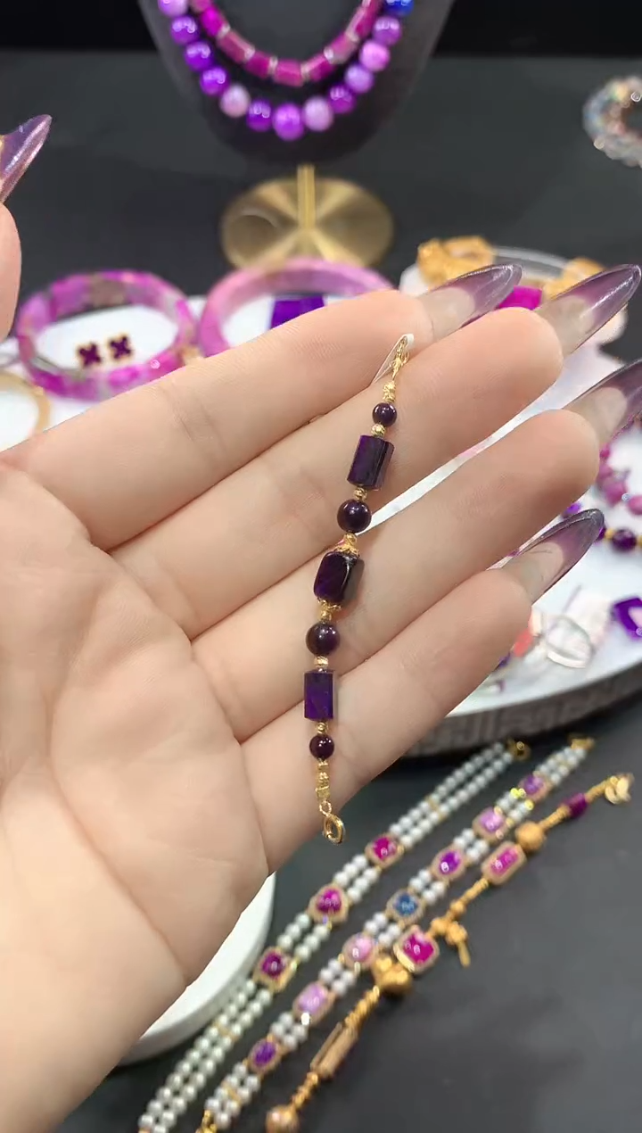 苏纪石（舒俱来）18K金镶嵌.延长链