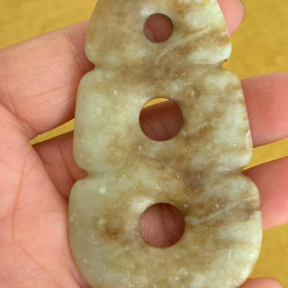 非金属玻璃吊坠 非金属铅酸玻璃 三联壁吊坠项链