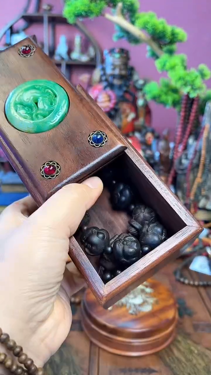 【闪购商品】木中之❤王妍妍批发38弥勒手持+木盒