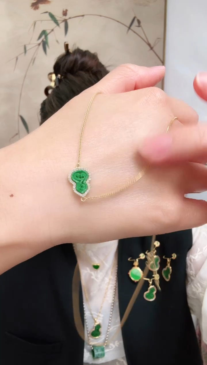 【闪购商品】翡翠颈饰银S925镶嵌吊坠