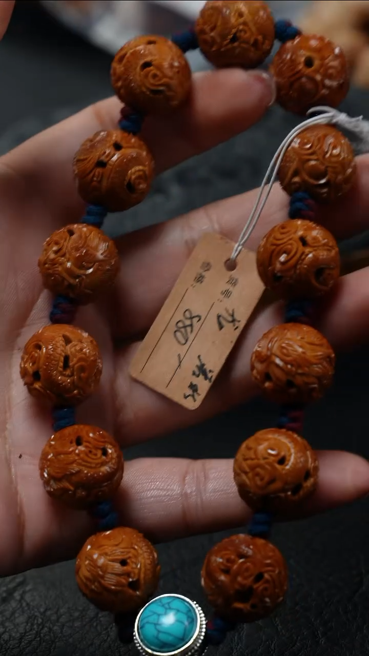 橄榄核手串/手链鱼子精品核雕