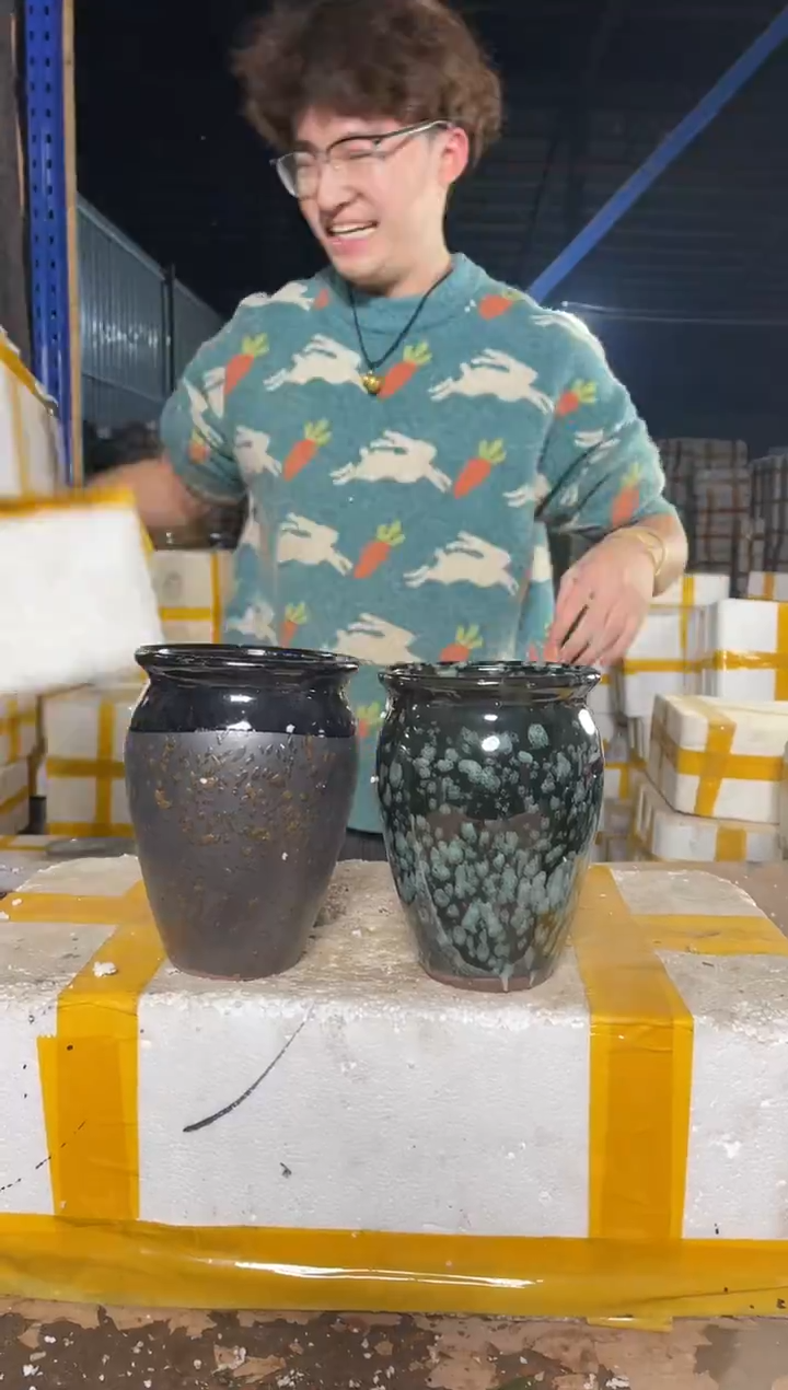 紫砂花盆宜兴紫砂粗陶花盆9.9/2