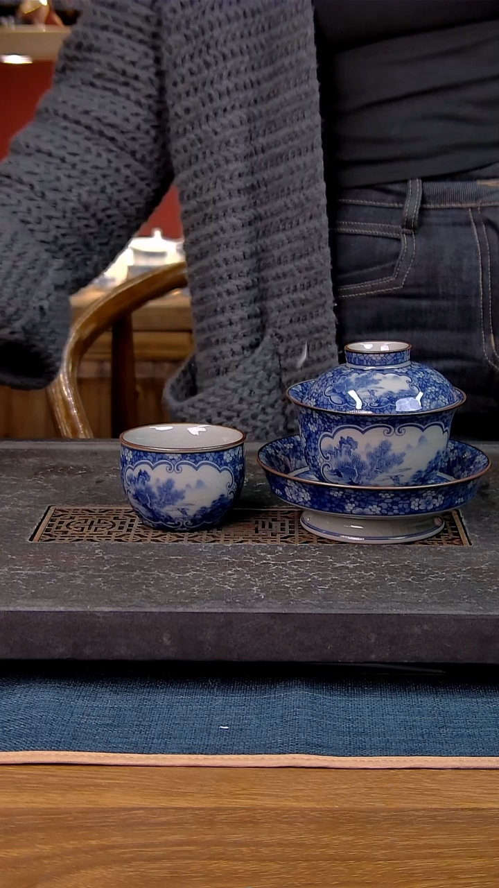 简装家用款2件套 老陶泥开片纹陶瓷茶具