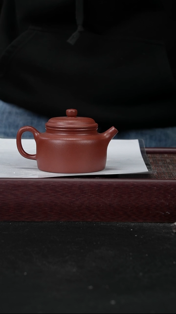 茶壶紫砂zq朱泥德钟20cc