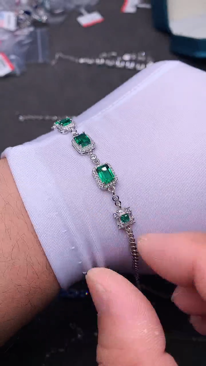 【闪购商品】透辉石手链银S925镶嵌.........