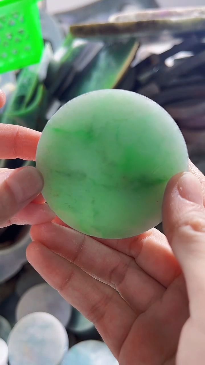 翡翠裸石缅甸翡翠A货柠29