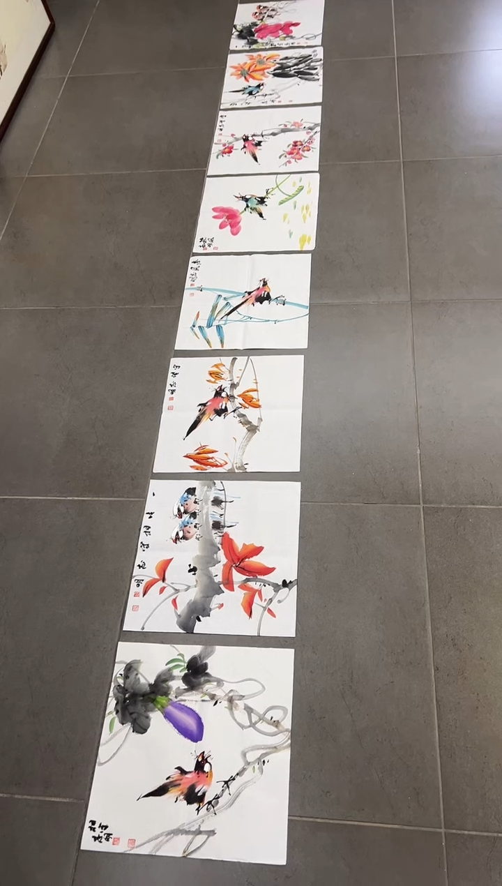 【闪购商品】绘画韩江书画-陈志明2（八张）