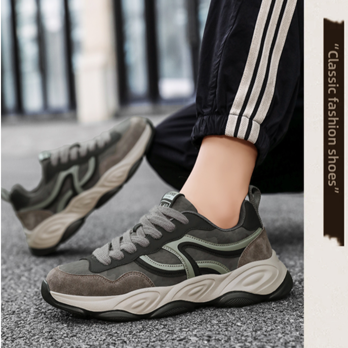 HWAI2025新款时尚休闲复古运动百搭必备潮流男鞋h3030