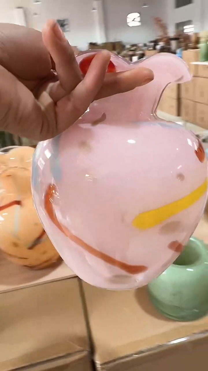 【闪购商品】玻璃粉色钱袋子