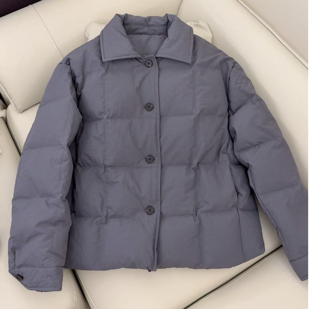 【原 歌】YG新国标90白鹅绒时尚宽松小方领羽绒服YG962