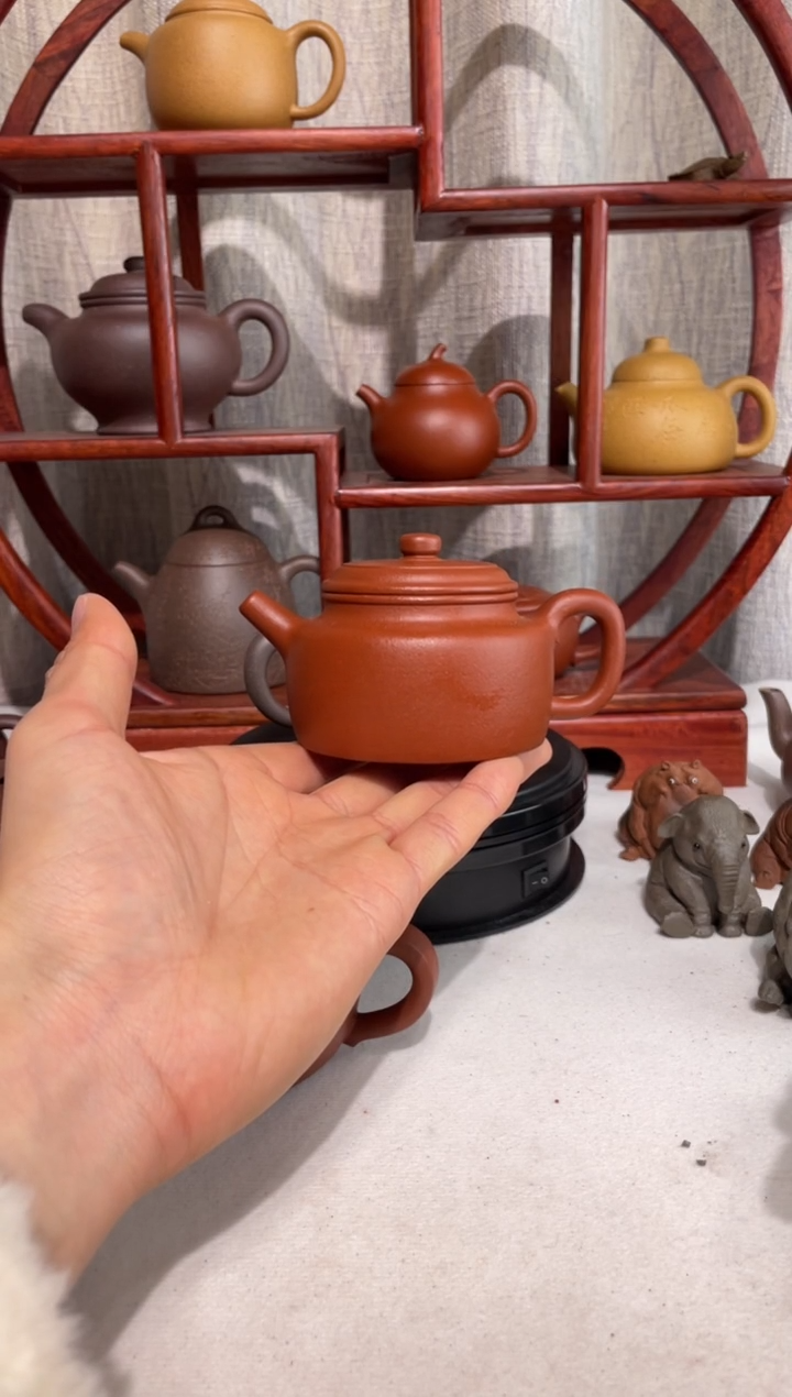 【闪购商品】紫砂茶壶朱泥大红袍手工泥大亨德钟