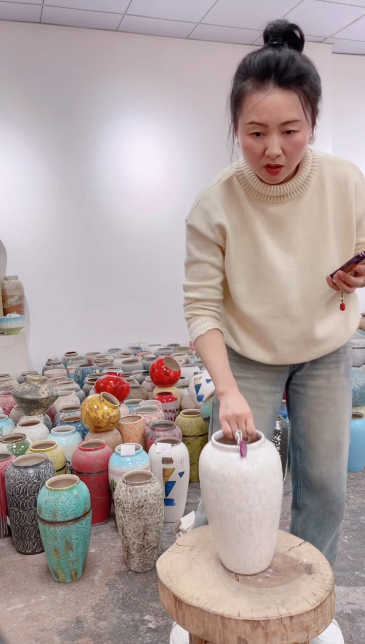 【闪购商品】瓶瑕疵陶瓷花瓶 无花z326