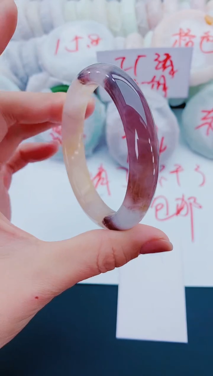 未镶嵌手镯石英质玉L9-59-60